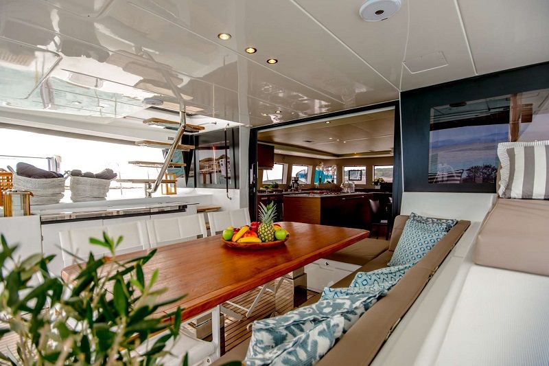 aft deck dining table
