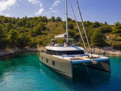 Luxury Crewed Catamaran Vulpino Sunreef 60 4 Cabins Trogir Split Kastela Dubrovnik Boatbookings