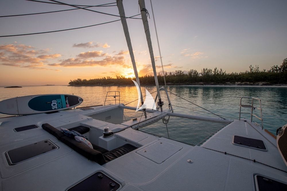 WHISPERS II Lagoon 560 Bahamas Sunset