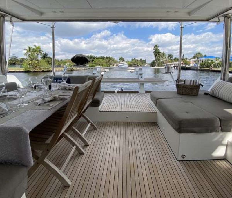 aft deck dining table