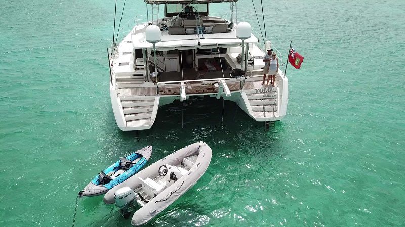 aft deck with watertoys
