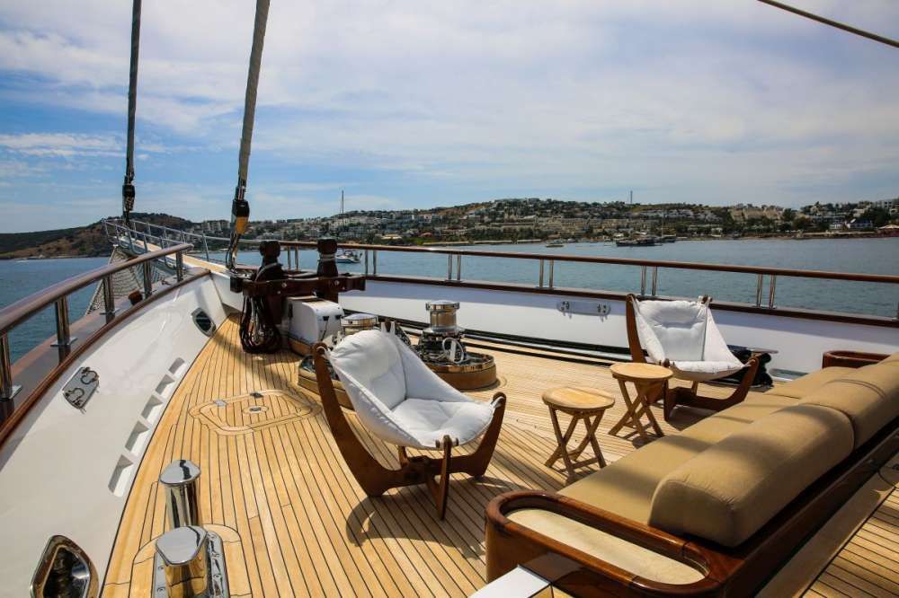 ZANZIBA Etemoglu 40m Luxury Sailing Yacht Sun Lounge