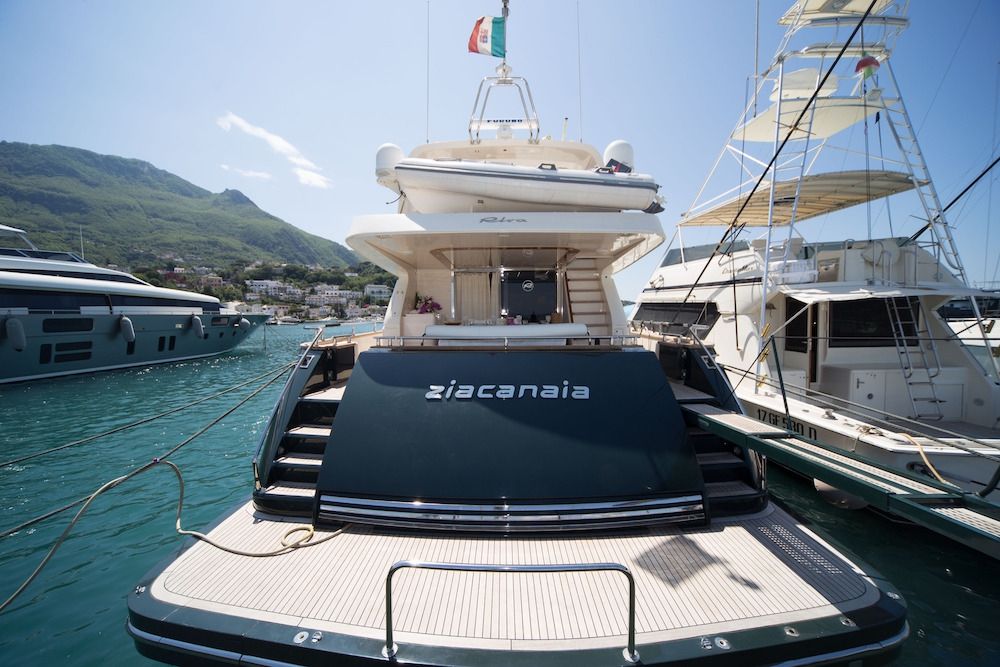 ZIA CANAIA Riva Yacht Stern