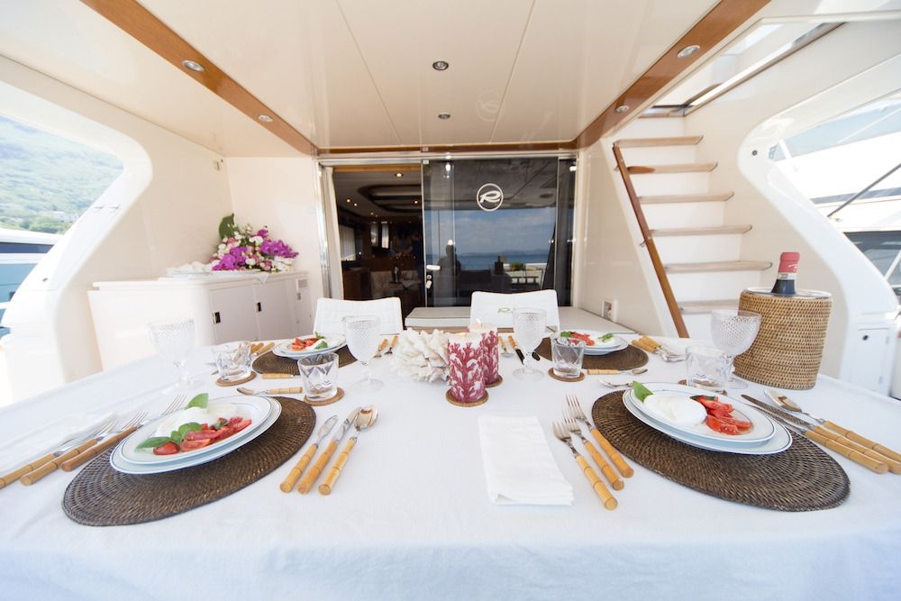 ZIA CANAIA Riva Yacht Aft Deck