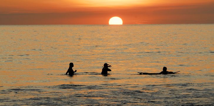 Costa Rica Sunset Surfers