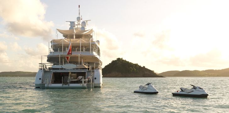 THE WELLESLEY Antigua,Sunset Jetskis Yacht Charter