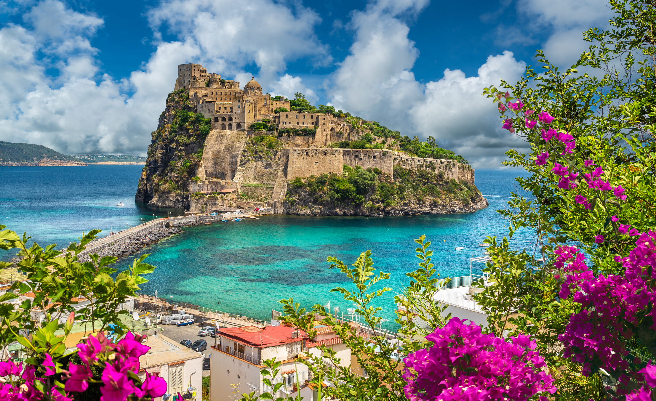 beautiful coastal town of ischia