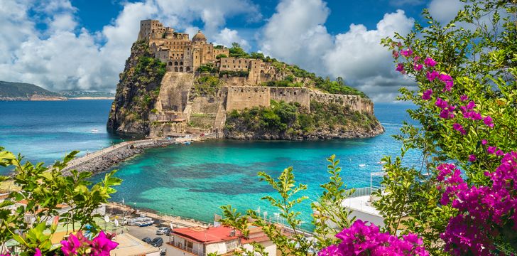 beautiful coastal town of ischia